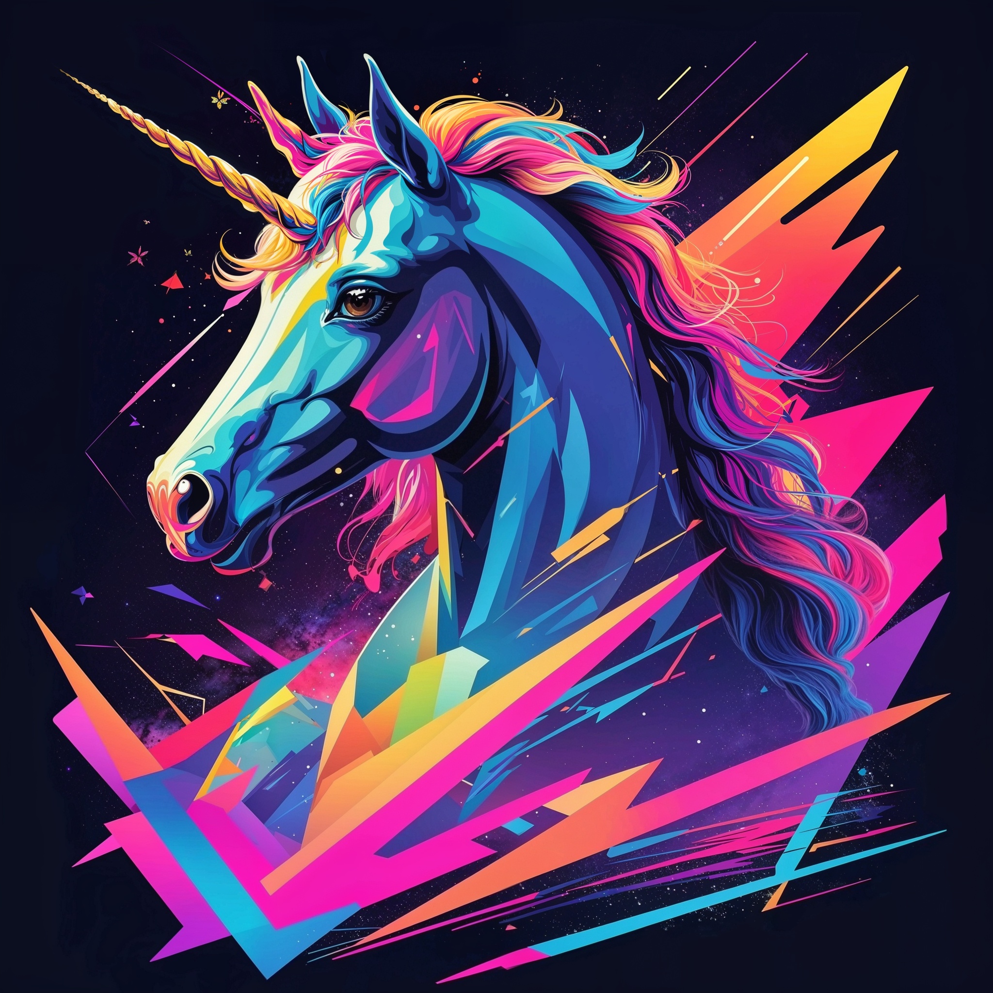 Badass unicorn concept